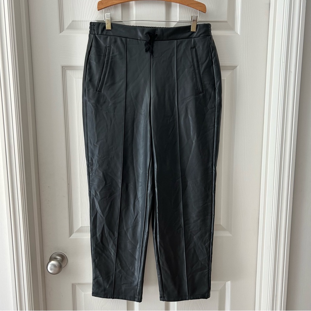 Simply Vera Vera Wang Tapered Faux-Leather Pants - Picture 2 of 9
